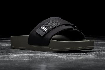 Blac Nobull Ivy Adjustabla Men's Slides | CA O1185K